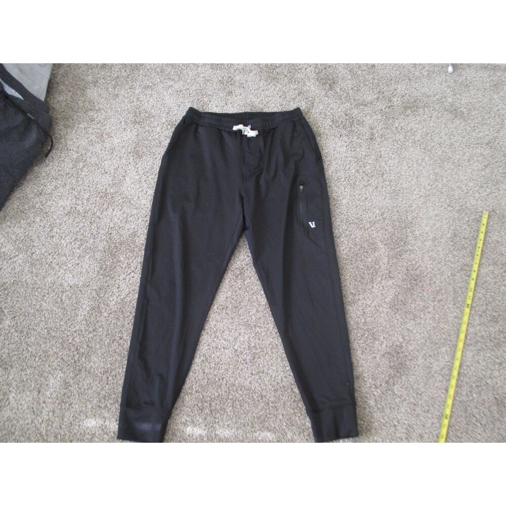 Vuori Mens Performance Pants Small Black Stretch Athletic Workout Running Casual
